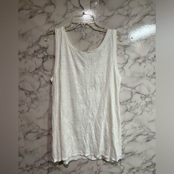 Eileen Fisher U-Neck Organic Linen Long Tank Size S/P - Picture 5 of 5